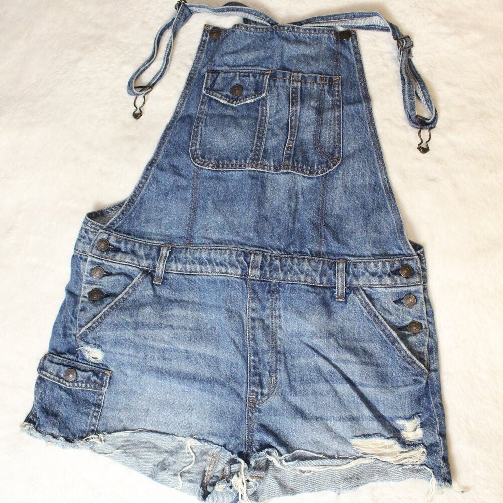 American Eagle Outfitters Blue Denim Overalls